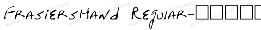 FrasiersHand Regular字体转换